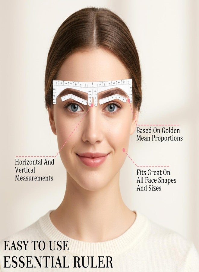 Guduling 60pcs Eyebrow Template, Eyebrow Stencil Kit for Women, Disposable Eyebrow Shaper Ruler for Older Women Eye Brow Stencil Stickers Guide, Templates for Beginners - Image 4